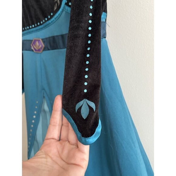 DisneyFrozen 2 Anna Coronation Ceremony Costume Halloween Dress Youth Sz 5/6 - Picture 2 of 7